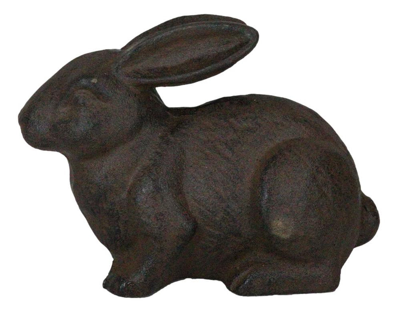 Rustic Vintage Cast Iron Whimsical Bunny Rabbit Abstract Taxidermy Figurine