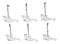 Set Of 6 Antique White Dolphins Ocean Marine Wall Hanging Decor Tree Ornaments