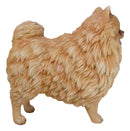 Lifelike Adorable Pet Pal Pomeranian Puppy Dog Standing Figurine