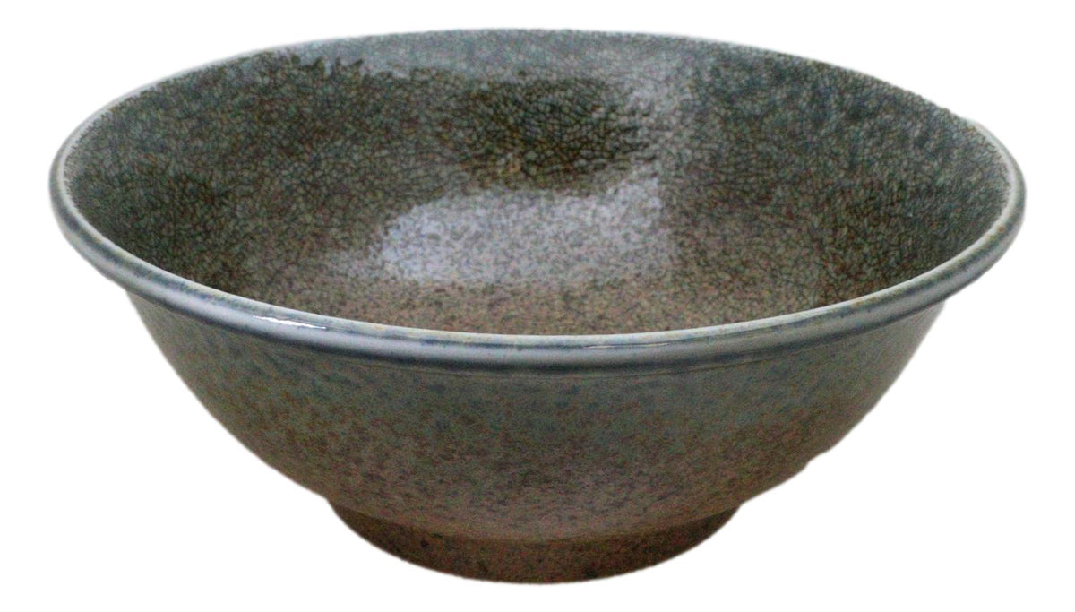 Set Of 4 Japanese Sunaji Kairagi Earth Sky Porcelain Large Ramen Soup Bowls 42oz - Ebros Gift