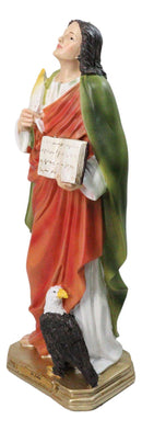 Apostle Disciple Of Jesus Saint John The Evangelist with Eagle Figurine 12"H
