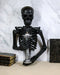 De Mortuis Hallow Impaled Grinning Bone Skeleton Wall Candleholder Sculpture 18"