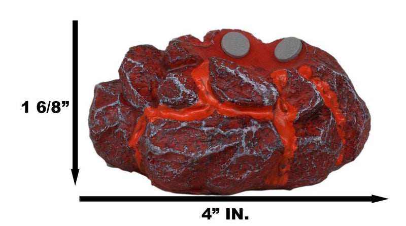 Red Magma Lava Rock LED Light Base Display Stand For Our Mini Dragon Eggs Series