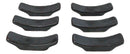 Set Of 6 Black Tetsu Kesho Ceramic Collection Porcelain Chopsticks Hashioki Rest