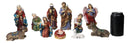 Christmas Nativity Set Mary Joseph Baby Jesus 3 Wise Men Angel 11 Pc Figurines