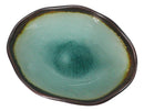 Pack Of 6 Green Midori Kannyu Porcelain Irregular Shaped Small Rice Bowls 10oz