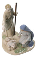 Christmas Nativity Holy Family Mary Joseph Jesus Bone China Porcelain Figurine
