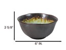 Pack Of 6 Crackle Green Midori Kannyu Ceramic Medium Soup Donburi Bowls 20oz