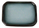 Set Of 6 Seikai Blue Sky & Black Rectangle Porcelain Condiment Sauce Dishes 2oz
