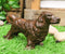 Rustic Cast Iron Metal Whimsical Cocker Spaniel Puppy Dog Standing Figurine