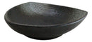 Set Of 5 Charcoal Grey Hakumu Ceramic Appetizer Salad Triangular Deep Plates