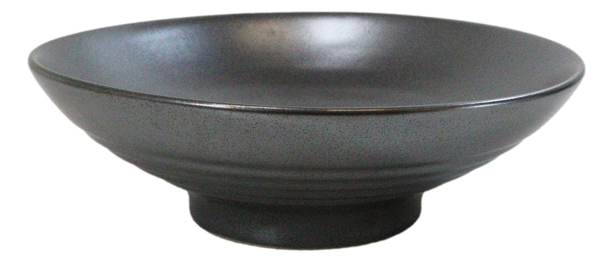 Pack Of 4 Ceramic Black Tetsu Kesho Collection Large Ramen Soup Dinner Bowl 36oz