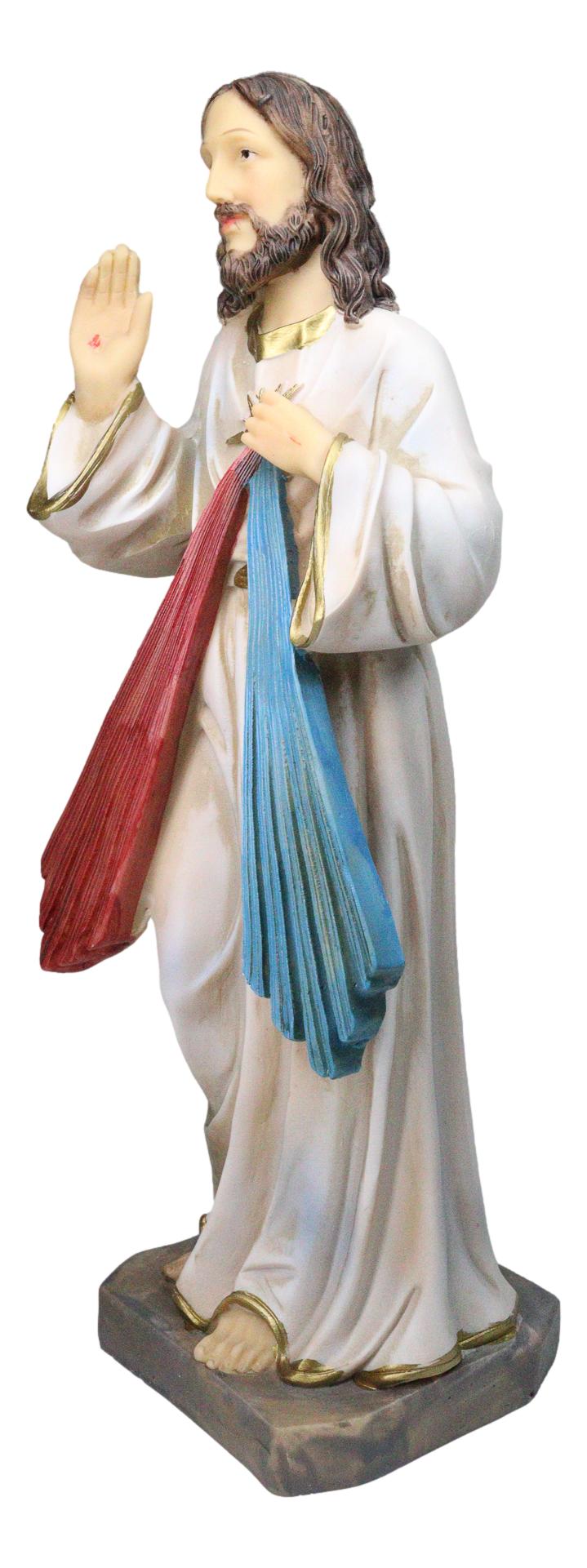 Christian Catholic Devotion Christian Divine Mercy of Jesus Christ Figurine 12"H - Ebros Gift