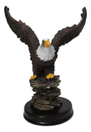 American Bald Eagle with Open Wings Patriotic USA Home Office Figurine 8"H