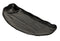 Pack Of 6 Half Moon Matte Black Melamine 2 Partitions Sushi Plates Platters 11"L