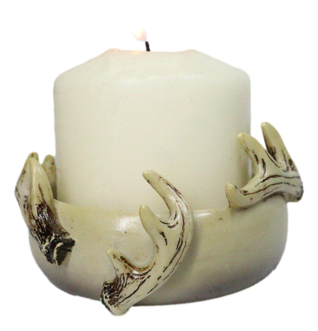 Antler Ridge Catch-All Dish Rustic Deer Antler Trinket Bowl Or As Candleholder