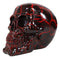 Red Lightning Thunder Bolt Punk Rock Black Skull Figurine Ossuary Macabre Art