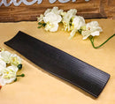 Grey Hakumu Collection Large 16.5" Elongated Rectangular Wavy Serving Platter