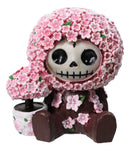 Furry Bones Japanese Sakura Pink Cherry Blossoms Skeleton Figurine Furrybones