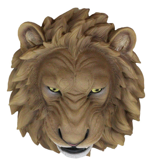 Ebros Gift Large King of The Jungle Roaring Lion Head Wall Mount Bust Sculpture Plaque