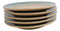 Set Of 6 Blue River Ao Nagashi Round Appetizer Dessert Salad Ceramic Plates 6"D