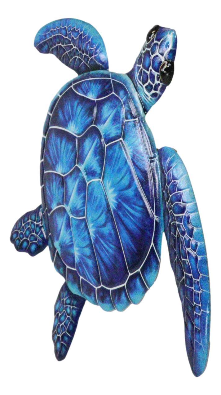 Marine Ocean Harmony Series Blue Bermuda Elegant Sea Turtle Metal Wall Decor
