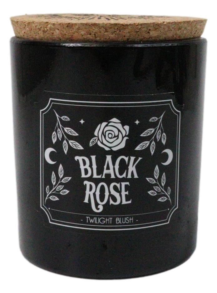 Wicca Midnight Ritual Black Rose Twilight Blush Pillar Candle Home Fragrance