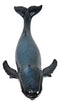 Large Nautical Ocean Marine Baleen Blue Humpback Whale Swimming Figurine 17"L