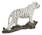 Apex Jungle Predator Prowling Fierce Siberian White Bengal Tiger Figurine