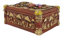 Witchcraft Toadstool Mushrooms Forest Wicca Ornate Tarot Cards Trinket Box
