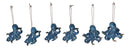 Set Of 6 Blue Giant Sea Octopus Ocean Marine Wall Hanging Decor Tree Ornaments
