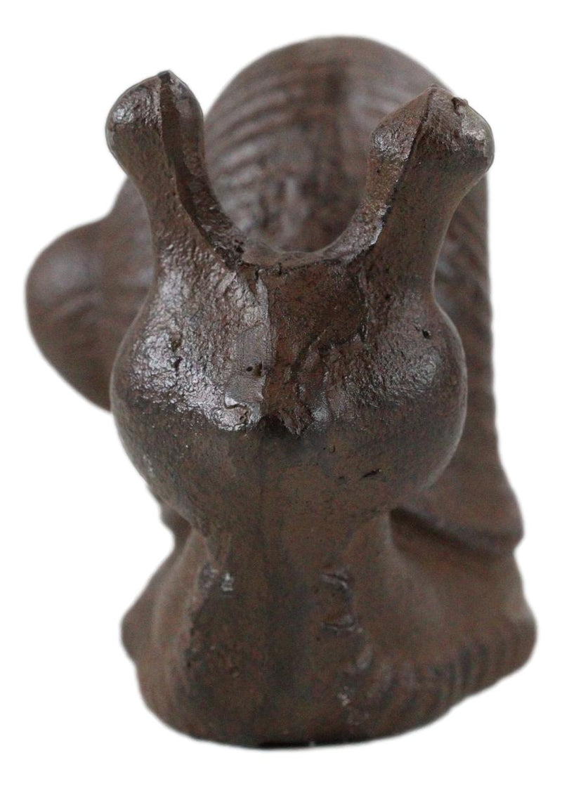 Whimsical Rustic Western Farmhouse Cast Iron Cottage Mollusca Snail Figurine