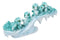 Winter Wonderland Ice Blue Baby Dragons On Frozen Bridge Glacier Rock Figurine