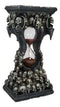 Gothic Graveyard Morphing Cranium Skulls Invertible Pillar Sand Timer Figurine
