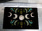 Dark Forest Moon Phase Wiccan Black Coir Coconut Fiber Floor Mat Doormat