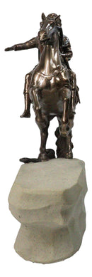 Bronze Horseman Tsar King Peter The Great On Equestrian Horseback Figurine 10"H