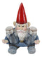 Salty Rude Mr Gnome Flipping The Bird Bugger Off Salt And Pepper Shakers Holder