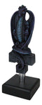 Medieval Fantasy Midnight Bahamut Blue Dragon Novelty Beer Tap Handle Figurine