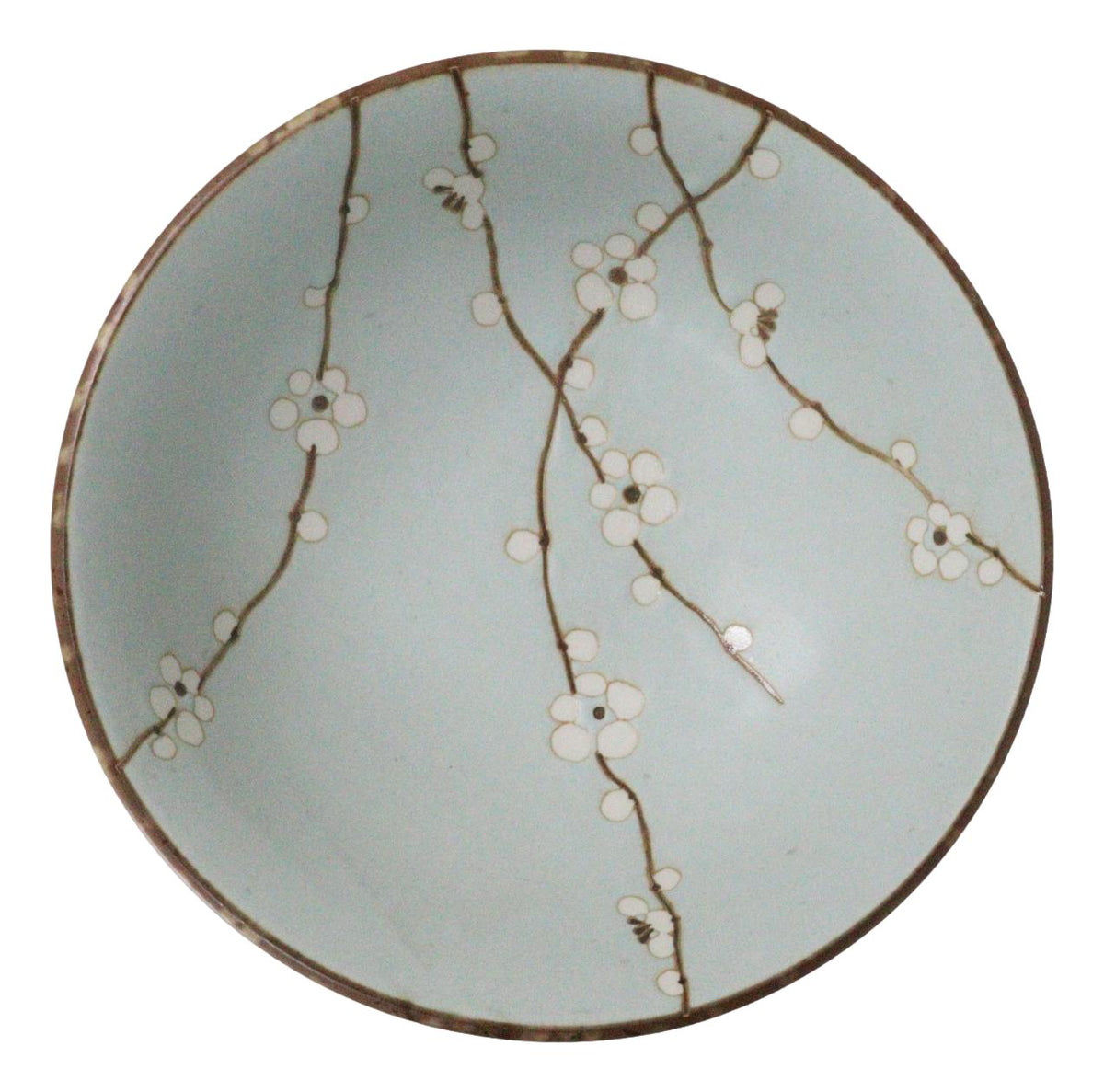 Set Of 4 Japan Made Sakura Cherry Blossoms Porcelain Ramen Soup Large Bowls 46oz - Ebros Gift