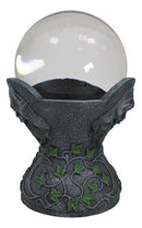 Wicca Sacred Moon Triple Goddess Mother Maiden Crone Pentagram Gazing Glass Ball