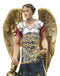 Colorful Catholic Church Archangel Saint Sealtiel with Golden Censer Figurine