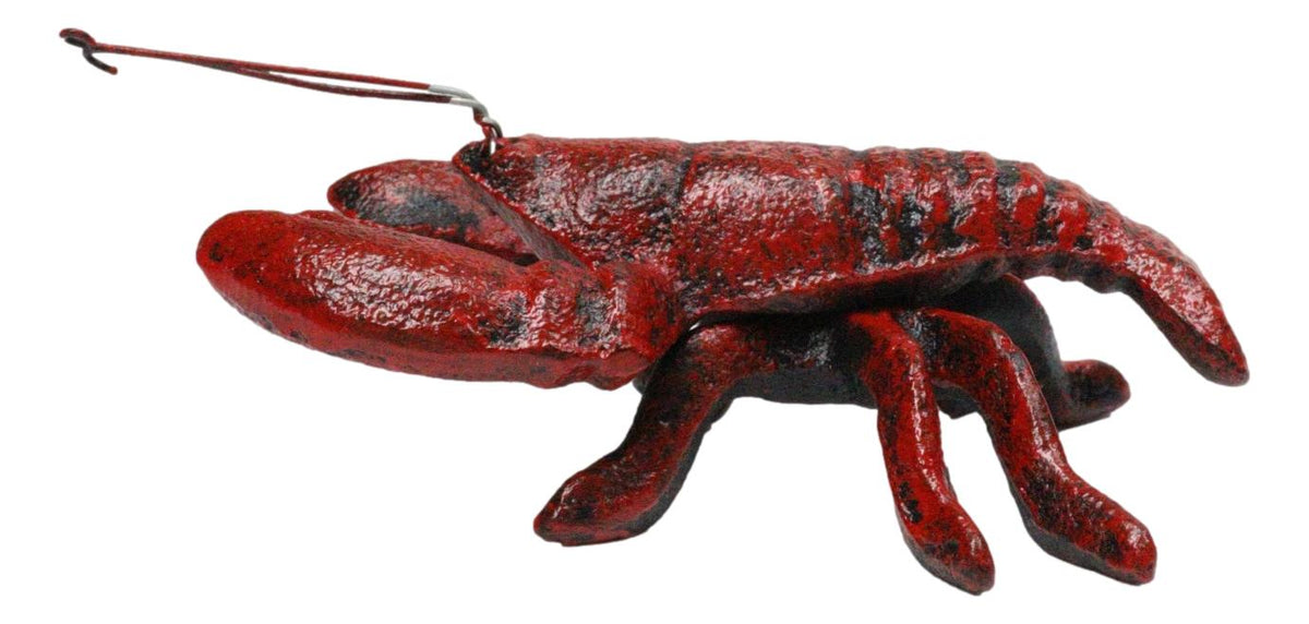 Pack Of 2 Cast Iron Nautical Cajun Creole Mini Baby Lobster Decorative Figurines