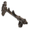 Rustic Cast Iron Dragon Claws Dungeon Key Triple Peg Wall Hook Sculpture 12"