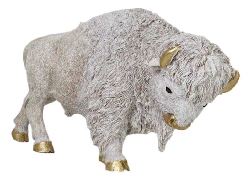 Native American Sacred White Bison Buffalo Decorative Wall Sculpture Relief
