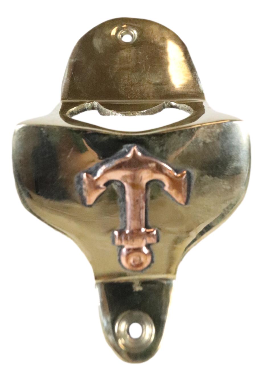 Vintage Traditional Brass Metal Nautical Ship Anchor Wall Beer Bottle Cap Opener