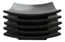 Pack Of 5 Charcoal Grey Hakumu Collection Square Appetizer Dessert Salad Plates