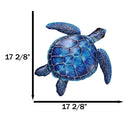 Marine Ocean Harmony Series Blue Bermuda Elegant Sea Turtle Metal Wall Decor