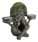 Forest God Greenman Tree Ent Backflow Incense Burner And Candleholders Figurine