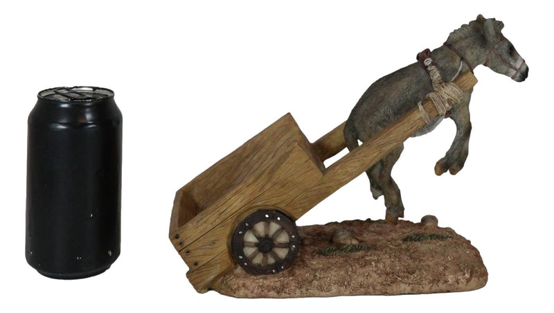Moonshine Donkey Mule Lifted In The Air By A Wheel Cart Wine Bottle Holder