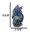 Blue Ocean Atlantis Dragon Perching On Crystal Rock Cavern Small Figurine